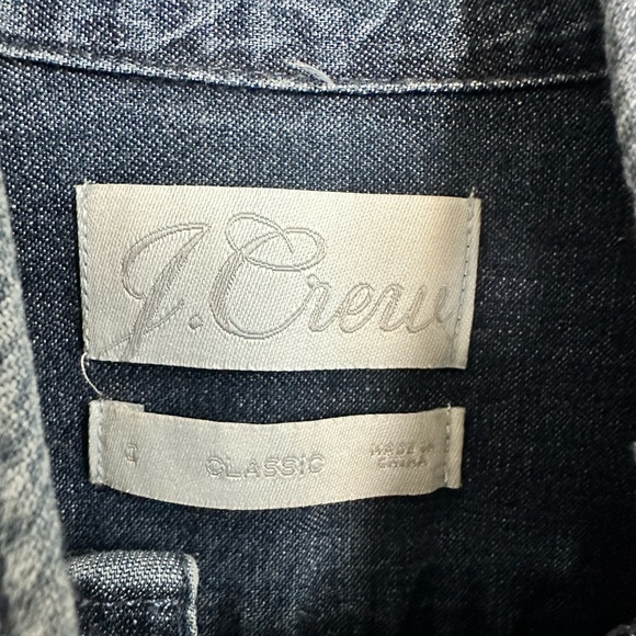 J.crew chambray bow tie neck blouse Small - Picture 3 of 3